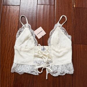 superdown Lace Crop top